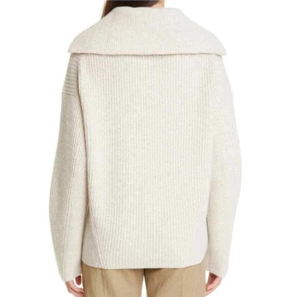 Vince Ribbed Half Zip Sweater Size Medium - Picture 2 of 12